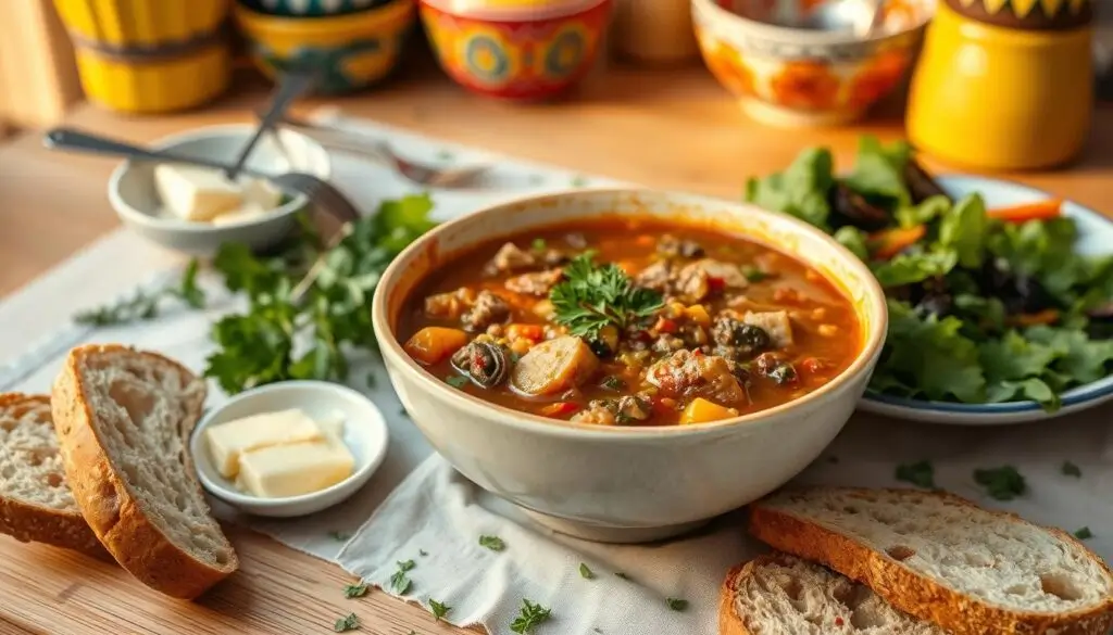 Vegetable Beef Soup Serving Suggestions