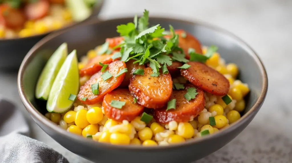 Corn Chicken Rice Bowl