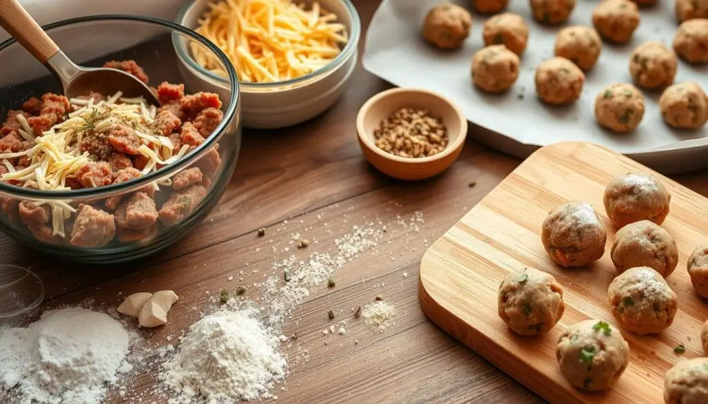 Homemade Sausage Balls Preparation